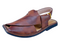Urban Khel Classic Brown Peshawari Chappal - Smooth Sole Leather